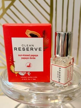 ✨ CLEAN RESERVE H2EAU Sunkissed Papaya Rollerball | Travel Size 3 mL | NIB